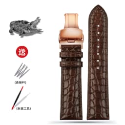Alligator Watch Strap 12mm 14mm 15mm 16mm 17mm 18mm 19mm 20mm 21mm 22mm Black Brown Blue Crocodile Skin Watchband for Any Brands