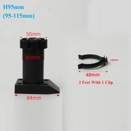 12Pcs Heavy Plastic Kitchen Cabinet Levelers With Toekick Clips