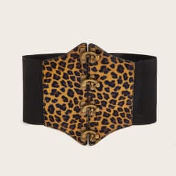 1pcs Multicolor Leopard Print Elastic Lock Waist Corset Fashion Waist Corset Dress Accessories Belt