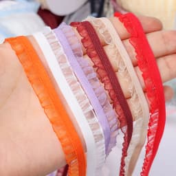2 Yards 1cm Pleated Stretch Lace Trims Ribbons Ruffled Elastic Band Hairband Belt Shoes Decorative Tapes Diy Craft Supplies