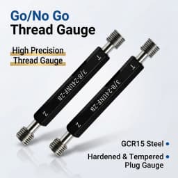 UNC UNF UNEF UN UNS Thread Plug Gauge 2B Class GCR15 Steel Go/No Go Gauge for Unified Internal Thread Inspection Customizable