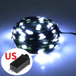 Christmas Decor Outdoor LED String Lights Green PVC Wire High Bright Waterproof With 8 Lighting Modes For NEW Year Festival Deco