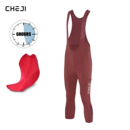 Cheji Men's 3/4 Length Cycling Bib Shorts Quick-Drying Breathable High-Quality Comfortable Fit for Bikers