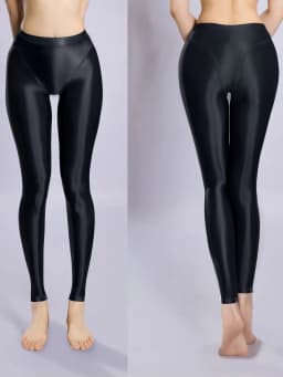 New Shiny Nylon Leggings High Cut Patchwork Pencil Pants Tights Trousers Elastic Yoga Fitness Pantalon Spodnie Collant Joggers