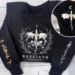 Basgiath War College 2-Sided Sweatshirt Xaden Fourth Wing Clothing Dragon Rider Violet Sorrengail Riders Men Women Fashion Tops
