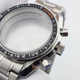 40MM Watch Case Set VK63 Movement Case Sapphire Glass Waterproof Case Luxury Men's Watch Case Fits 32.5mm Dial Case