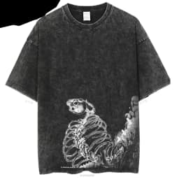 2026 Anime Attack on Titan Eren Jaeger Printed T-shirt Men's and Women's Washed T-shirt High Quality Vintage Cotton T-shirt Top
