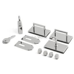 1/3/5Sets Big size High-Grade Solid stainless steel Lock Set For Classic Luxury Bags Padlock with Keys Replacement Accessories