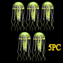 Artificial Swim Glowing Effect Jellyfish Aquarium Decoration Fish Tank Underwater Luminous Ornament