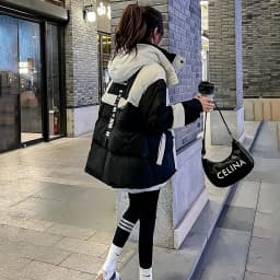 Elegant Thickened Oversized Women's down Jacket Fashionable Outerwear Parka Style Winter Coat Korean Style Straight Cut Cotton