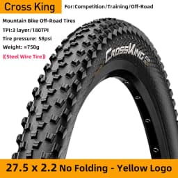 Continental Cross King 27.5 29 2.2 2.3 MTB Steel Wire Tire180TPI Mountain Bicycle ShieldWall System Non-Folding Tyre