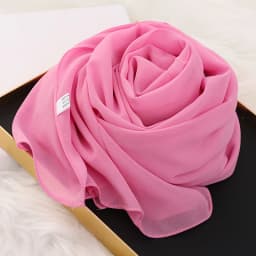 2025 Muslim Hijab Scarf With Zipper Plain Bubble Chiffon Ready to Wear Veiled Hijab Wrap Solid Shawls Headscarf Turban Ramadan