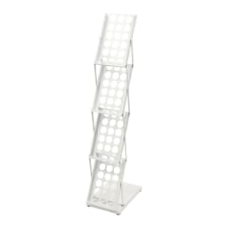 Literature Display Stand Foldable Magazine Rack Catalogue Rack with 4 Pockets for Exhibition and Trade Show