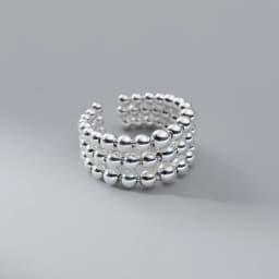 925 Sterling Silver Sanding Face Adjustable Rings For Women Ladies Elegant Luxury Quality Jewelry Accessories Jewellery