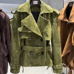 YOLOAgain Double Breasted Croc Pattern Leather Jacket Women 2026 Autumn New Genuine Leather Jacket Ladies