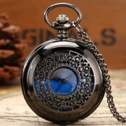 Retro Little Prince Quartz Pocket Watch Antique Bronze Hollow Pendant Necklace Watch Romantic Gift