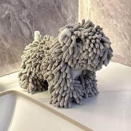 NEW Cute Cartoon Puppy Hand Towel For Kitchen And Bathroom Wall Mounted Hanging Fluffy Chenille Towel Absorbent Handball Towels