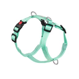 Adjustable Solid Nylon Dog Harness with 2 D-Rings Lightweight Comfortable No-Pull H-typed Dog Chest Harness Outdoor Pet Supplies