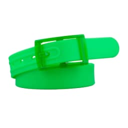 New Plastic Buckle Belt Candy Colored Silicone Casual Pants Jeans Fashionable Belt Without Metal Belts for Women and Men