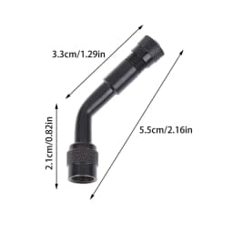 1pc 45 90 135 Degree Angle Bent Valve Adaptor Tyre Tube Valve Extension Adapter For Motorcycle Truck Car Moto Bike