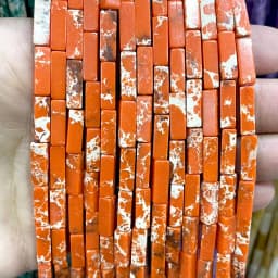 4*13MM Natural Stone Square Aventurine Tiger Eye Agates Crystal Jades Spacer Beads For Jewelry Making DIY Bracelet Accessories