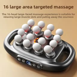 Brand High-End 16-Head Fascia Gun Multi-Head Massager, Waist and Back Muscles Deep Relaxation 16-Head Massager