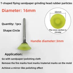 Mold Mirror Polishing Rubber Particle Back Adhesive Sandpaper Ultrasonic Grinding Machine Rubber Head Fire Removal Pattern