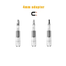 4mm Adapter 6.35mm 1/4" Precision Bits Set Screwdriver Repair Mobile Phone Camera Computer Holder Hex Shank