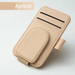 JFBONIN Leather Car Sun Visor Sunglasses Holder with Magnetic Clip Pen And Card Holder Creative Sunshade Storage Case