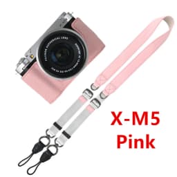 Litchi Skin PU Leather Half Case for Fujifilm Fuji XT50 XS10 XS20 XT30 XT30II XT20 XT10 XT5 XM5 Battery Opening Cover With Strap