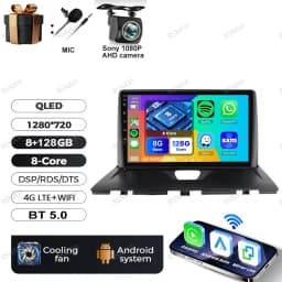 Android 15 Car Radio For Peugeot Expert 2 For Citroen Jumpy For Fiat Scudo For Toyota Proace 2007-2017 IPS 360 Camera RDS QLED
