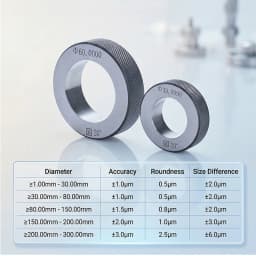Plain Ring Gauge 1-85mm High Precision GCr15 Steel Smooth Bore Calibration Gage for Inner Diameter Measurement Customizable
