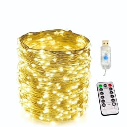 10M/20M Waterproof 8Modes USB Copper Wire LED String Fairy Light With 13Key Remote For Xmas Party Christmas Decoration New Year