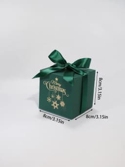 Christmas square paper gift box, Christmas candy chocolate Dim sum gift box, holiday party gift gift box decoration