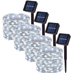 Outdoor Solar String Light LED Fairy Garland Copper Wire Light Garden Yard Party Christmas Decoration Lamp 8 Mode