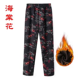Extra Large Size 9XL Middle-aged Women Pants New Autumn Elastic High Waist Casual Trousers Winter Velvet Female Straight Pants