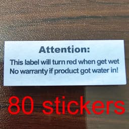 Water Sensitive Sticker Turn Red When Got Wet Device Potential Damage Indicator Warranty Void Instruction Liquid Sensor Label