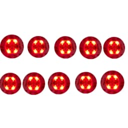 10/5PCS LED Coaster 3 Modes with Battery Powered Wine Glass Mat Cup Pad Sticker Bottle Drinking Club Bar Party Decor Night Light
