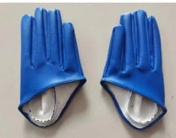 Men Women's Short Design PU Leather Half Palm Motorcycle Gloves Male Female Performance Dancing Gloves R982