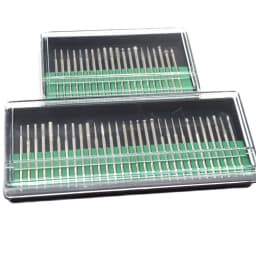 1 Box Diamond Grinding Head Stone Jade Carving Engraving Burrs 2.35mm Shank Polishing Bit Accessories Jewelry Tools