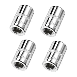 4pcs/set Socket Chrome Vanadium Steel 1/4Inch Drive 6-Point Socket 10mm Socket DIY Hand-making Household Maintenance Tool Silver