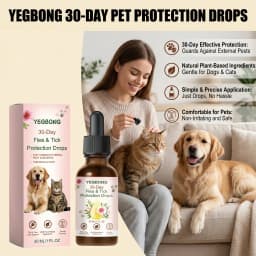 Pet Flea & Tick Removing Drop Cleaning Skin Repel Fleas & Mites Refreshing Long-Lasting Protection Gentle Pet Pest Repellent Oil