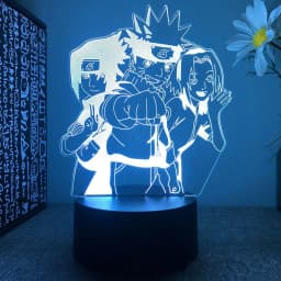 Anime Naruto Uzumaki LED Night Light Toys Akatsuki Kakashi Hatake Kid Bedroom Nightlight Itachi Uchiha 3D 7/16 colors Lamp Decor