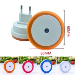 LED Night Light Wall Plug-in Auto Sensor Bedside Lamp For Bedroom Kid's Room Hallway Corridor Stairs EU/US 110V 220V Mini Cute
