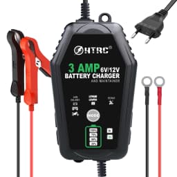 HTRC 3000mA 6V 12V Automatic Battery Charger Pluse Repair Charger for Lithium LiFePO4 Lead-Acid AGM Gel WET Battery Charger