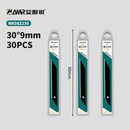 AMR 10//30/50 PCS Replaceable Knife Blade 18mm/9mm Width Metal For Home School Suplie Art Craft Paper Box Cutting Utility Knife