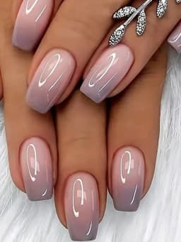 ARTAUG 24PCS Short Press On Nails Square Pink High Saturation Nails Press On Nails Summer Nails Fingertip French Trim