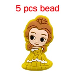 5pcs Silicone Pacifier Chain Cartoon Beads Baby DIY Care Nipple Chain Ornaments Parts