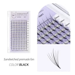 ANNAFRIS Pointy Base Premade Volume Fans Russia Volume Eyelash Extension Phoenix Tail Faux Mink Individual Lashes