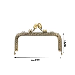 1Pc Purse Clasp Frame Bag Kiss Clasp Lock Vintage Metal Purse Frame for DIY Craft Purse Bag Making 8.5/10.5/12.5/15/20.5cm Sizes